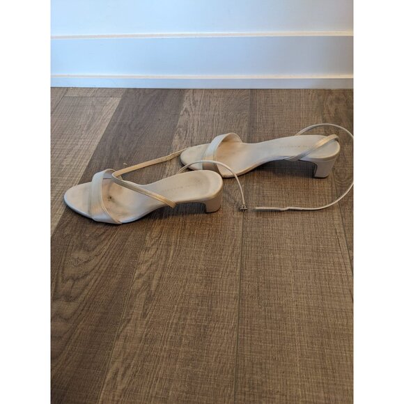 Loeffler Randall Alice Cream Satin Sandal 8.5 - Picture 4 of 13